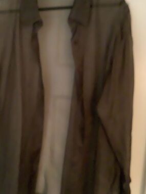 Emanuel Ungaro  Bronze Sheer Overblouse. Sz 18